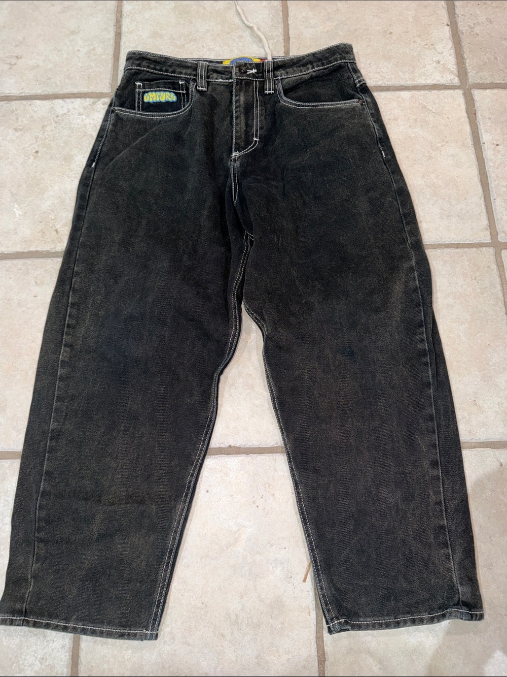 Empyre Black Washed Relaxed Fit Women's Jeans